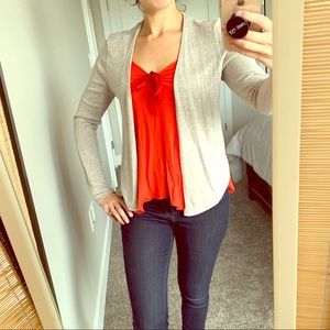 Light grey office cardigan